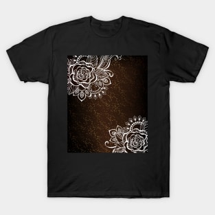 Rose Painted White Henna T-Shirt